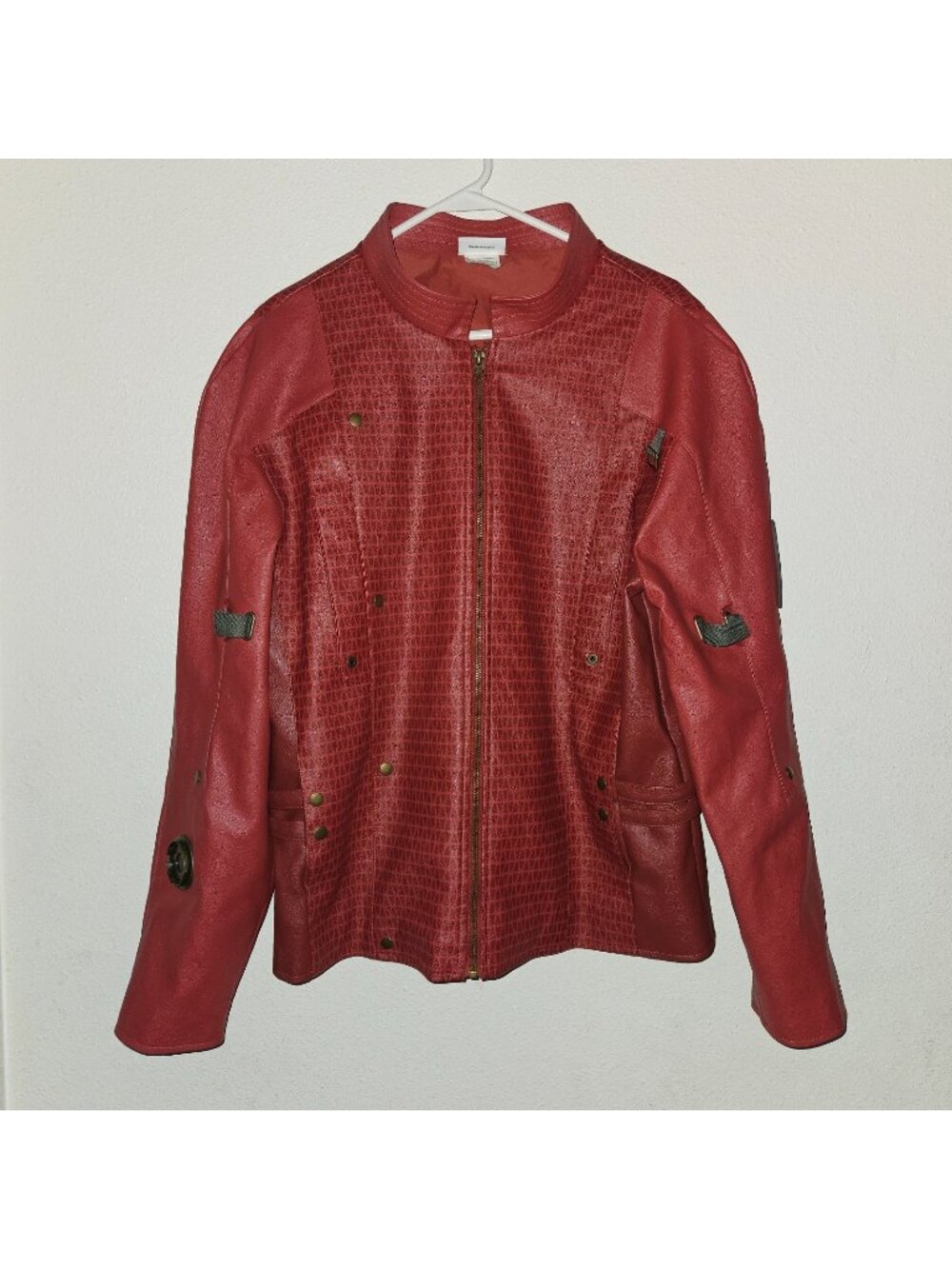 Disney Parks Star Lord Guardians Faux Leather Jacket Costume Cosplay Adult XL
